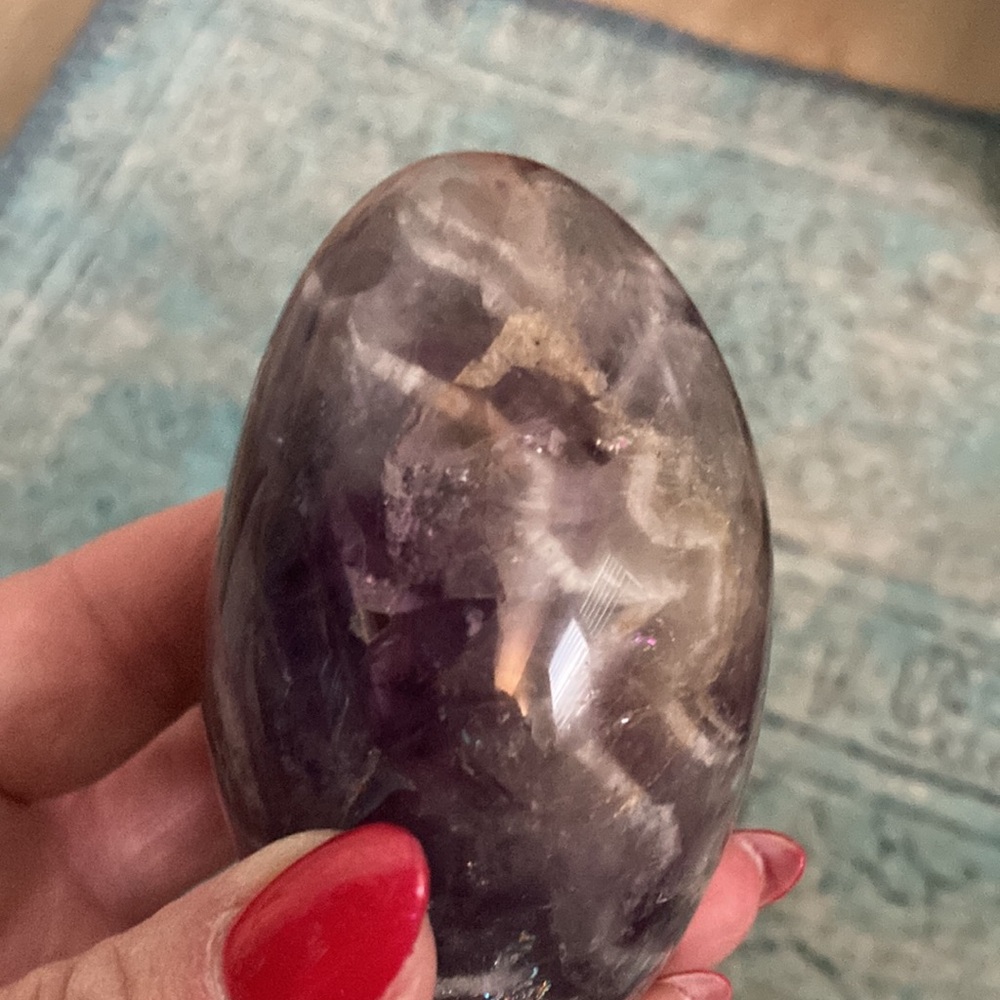 Amethyst Crystal Dreamy Chevron Free Form